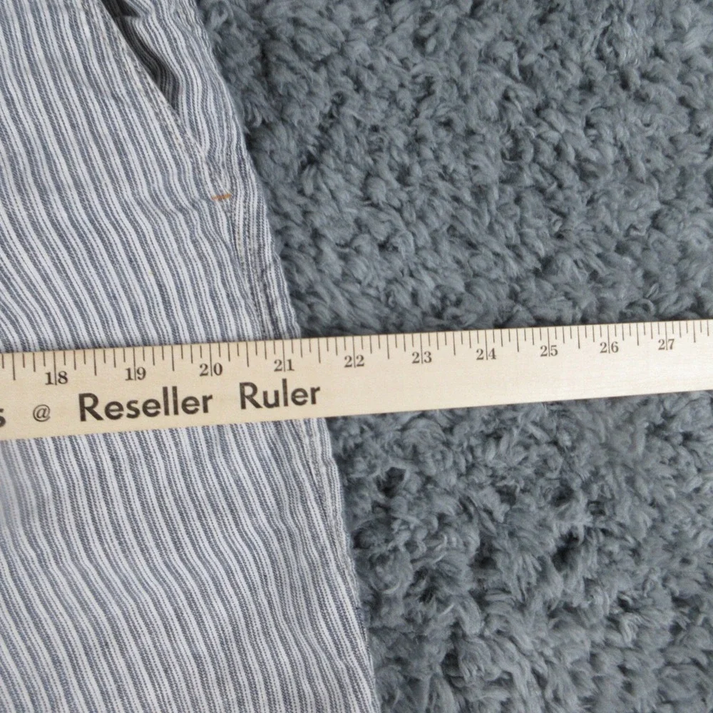Tommy Bahama Shorts Mens 35 Blue Striped Linen Chino 34x9*